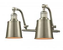 Innovations Lighting 515-2W-SN-M9-SN - Addison - 2 Light - 18 inch - Brushed Satin Nickel - Adjustable Bath Vanity Light