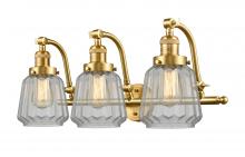Innovations Lighting 515-3W-SG-G142 - Chatham - 3 Light - 28 inch - Satin Gold - Bath Vanity Light