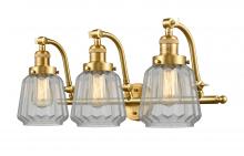 Innovations Lighting 515-3W-SG-G142 - Chatham - 3 Light - 28 inch - Satin Gold - Adjustable Bath Vanity Light