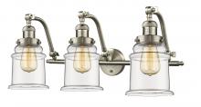 Innovations Lighting 515-3W-SN-G182-LED - Canton - 3 Light - 28 inch - Brushed Satin Nickel - Adjustable Bath Vanity Light