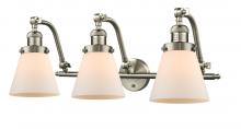 Innovations Lighting 515-3W-SN-G61 - Cone - 3 Light - 28 inch - Brushed Satin Nickel - Adjustable Bath Vanity Light