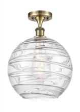 Innovations Lighting 516-1C-AB-G1213-12 - Athens Deco Swirl - 1 Light - 12 inch - Antique Brass - Semi-Flush Mount