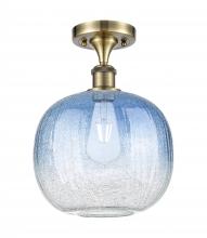 Innovations Lighting 516-1C-AB-G481-10SB - Brookhaven Sphere - 1 Light - 11 inch - Antique Brass - Semi-Flush Mount