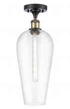 Innovations Lighting 516-1C-BAB-G456-8CL - Chelsea - 1 Light - 8 inch - Black Antique Brass - Semi-Flush Mount