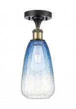 Innovations Lighting 516-1C-BAB-G480-6SB - Brookhaven Almond - 1 Light - 6 inch - Black Antique Brass - Semi-Flush Mount