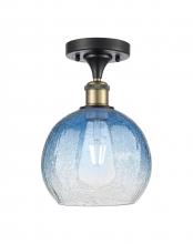 Innovations Lighting 516-1C-BAB-G483-8SB - Brookhaven Globe - 1 Light - 8 inch - Black Antique Brass - Semi-Flush Mount