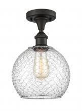 Innovations Lighting 516-1C-OB-G122-8CSN - Farmhouse Chicken Wire 1 Light Semi-Flush Mount