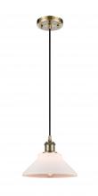 Innovations Lighting 516-1P-AB-G131 - Orwell - 1 Light - 8 inch - Antique Brass - Cord hung - Mini Pendant