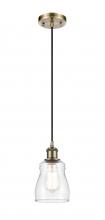 Innovations Lighting 516-1P-AB-G392 - Ellery - 1 Light - 5 inch - Antique Brass - Cord hung - Mini Pendant