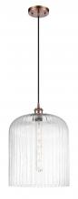 Innovations Lighting 516-1P-AC-G559-12CL - Bridal Veil - 1 Light - 5 inch - Antique Copper - Cord hung - Mini Pendant