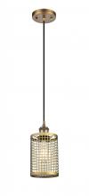 Innovations Lighting 516-1P-BB-M18-BB - Nestbrook - 1 Light - 5 inch - Brushed Brass - Multi Pendant