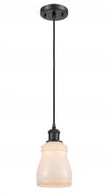 Innovations Lighting 516-1P-BK-G391 - Ellery - 1 Light - 5 inch - Matte Black - Cord hung - Mini Pendant