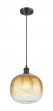 Innovations Lighting 516-1P-OB-G481-10AM - Brookhaven Sphere - 1 Light - 11 inch - Oil Rubbed Bronze - Cord hung - Mini Pendant