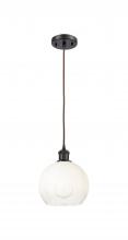 Innovations Lighting 516-1P-OB-G483-8OP - Brookhaven Globe - 1 Light - 8 inch - Oil Rubbed Bronze - Cord hung - Mini Pendant