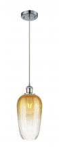Innovations Lighting 516-1P-PC-G484-7AM - Brookhaven Flute - 1 Light - 7 inch - Polished Chrome - Cord hung - Mini Pendant