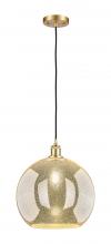 Innovations Lighting 516-1P-SG-G128-14 - Athens - 1 Light - 14 inch - Satin Gold - Cord hung - Pendant
