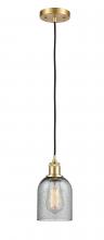 Innovations Lighting 516-1P-SG-G257 - Caledonia - 1 Light - 5 inch - Satin Gold - Cord hung - Mini Pendant