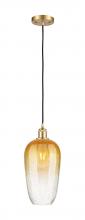 Innovations Lighting 516-1P-SG-G484-7AM - Brookhaven Flute - 1 Light - 7 inch - Satin Gold - Cord hung - Mini Pendant