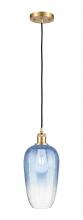 Innovations Lighting 516-1P-SG-G484-7SB - Brookhaven Flute - 1 Light - 7 inch - Satin Gold - Cord hung - Mini Pendant