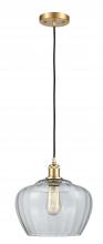 Innovations Lighting 516-1P-SG-G92-L - Fenton - 1 Light - 11 inch - Satin Gold - Cord hung - Mini Pendant