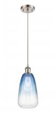 Innovations Lighting 516-1P-SN-G480-6SB - Brookhaven Almond - 1 Light - 6 inch - Brushed Satin Nickel - Cord hung - Mini Pendant