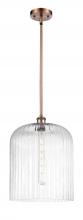 Innovations Lighting 516-1S-AC-G559-12CL - Bridal Veil - 1 Light - 5 inch - Antique Copper - Mini Pendant