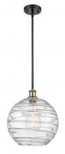 Innovations Lighting 516-1S-BAB-G1213-12 - Athens Deco Swirl - 1 Light - 12 inch - Black Antique Brass - Mini Pendant