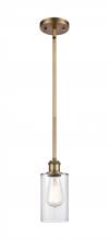 Innovations Lighting 516-1S-BB-G802 - Clymer - 1 Light - 4 inch - Brushed Brass - Mini Pendant