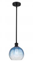 Innovations Lighting 516-1S-BK-G483-8SB - Brookhaven Globe - 1 Light - 8 inch - Matte Black - Stem hung - Mini Pendant