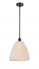 Innovations Lighting 516-1S-OB-NBD-12-NAT - Bristol Natural - 1 Light - 6 inch - Oil Rubbed Bronze - Mini Pendant