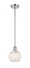Innovations Lighting 516-1S-PC-G1216-6WM - White Mouchette - 1 Light - 6 inch - Polished Chrome - Mini Pendant