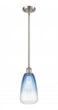 Innovations Lighting 516-1S-SN-G480-6SB - Brookhaven Almond - 1 Light - 6 inch - Brushed Satin Nickel - Stem hung - Mini Pendant