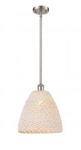 Innovations Lighting 516-1S-SN-NBD-12-NAT - Bristol Natural - 1 Light - 6 inch - Brushed Satin Nickel - Mini Pendant