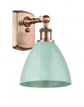 Innovations Lighting 516-1W-AC-MBD-75-SF - Plymouth - 1 Light - 8 inch - Antique Copper - Sconce