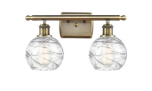 Innovations Lighting 516-2W-AB-G1213-6CL - Athens Deco Swirl - 2 Light - 16 inch - Antique Brass - Bath Vanity Light