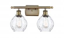 Innovations Lighting 516-2W-AB-G362 - Waverly - 2 Light - 16 inch - Antique Brass - Bath Vanity Light