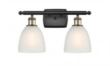 Innovations Lighting 516-2W-BAB-G381 - Castile - 2 Light - 16 inch - Black Antique Brass - Bath Vanity Light