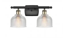 Innovations Lighting 516-2W-BAB-G412 - Dayton - 2 Light - 16 inch - Black Antique Brass - Bath Vanity Light