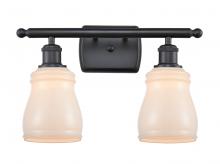 Innovations Lighting 516-2W-BK-G391 - Ellery - 2 Light - 15 inch - Matte Black - Bath Vanity Light