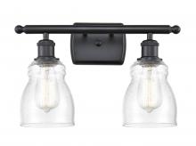 Innovations Lighting 516-2W-BK-G394 - Ellery - 2 Light - 15 inch - Matte Black - Bath Vanity Light