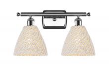 Innovations Lighting 516-2W-PC-NBD-75-NAT - Bristol Natural - 2 Light - 18 inch - Polished Chrome - Bath Vanity Light