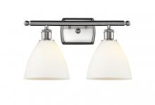 Innovations Lighting 516-2W-SN-GBD-751 - Bristol - 2 Light - 18 inch - Brushed Satin Nickel - Bath Vanity Light