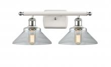 Innovations Lighting 516-2W-WPC-G132 - Orwell - 2 Light - 18 inch - White Polished Chrome - Bath Vanity Light