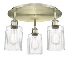 Innovations Lighting 516-3C-AB-G342 - Hadley - 3 Light - 16 inch - Antique Brass - Semi-Flush Mount