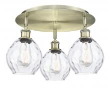 Innovations Lighting 516-3C-AB-G362 - Waverly - 3 Light - 18 inch - Antique Brass - Semi-Flush Mount