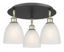 Innovations Lighting 516-3C-BAB-G381 - Castile - 3 Light - 18 inch - Black Antique Brass - Semi-Flush Mount