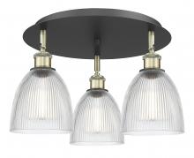 Innovations Lighting 516-3C-BAB-G382 - Castile - 3 Light - 18 inch - Black Antique Brass - Semi-Flush Mount