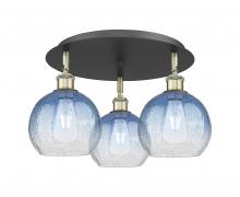 Innovations Lighting 516-3C-BAB-G483-8SB - Brookhaven Globe - 3 Light - 20 inch - Black Antique Brass - Semi-Flush Mount