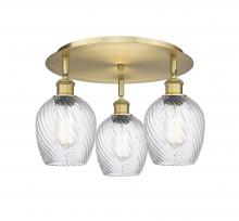 Innovations Lighting 516-3C-BB-G292 - Salina - 3 Light - 18 inch - Brushed Brass - Semi-Flush Mount