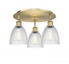 Innovations Lighting 516-3C-BB-G382 - Castile - 3 Light - 18 inch - Brushed Brass - Semi-Flush Mount
